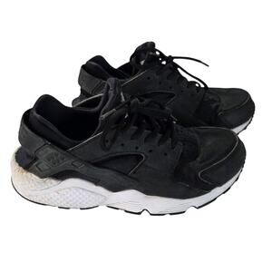 Air Huarache by Nike Black White Casual Lifestyle Streetwear Retro Sneakers Sz 9